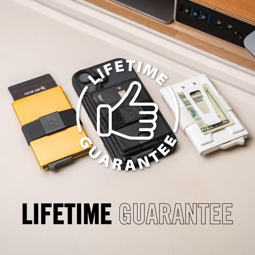 CODE 118 wallet lifetime guarantee artwork
